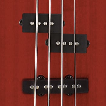 Elektrische basgitaar Cort Action Bass Plus Trans Red - 3