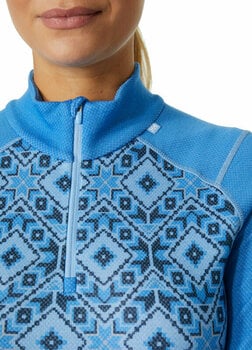 Sous-vêtements thermiques Helly Hansen W Lifa Merino Midweight 2-in-1 Graphic Half-zip Base Layer Ultra Blue Star Pixel L Sous-vêtements thermiques - 5