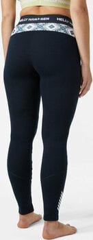 Thermo ondergoed voor dames Helly Hansen W Lifa Merino Midweight Graphic Base Layer Pants Navy Star Pixel XS Thermo ondergoed voor dames - 4
