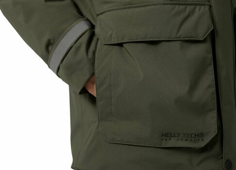 Outdoor Jacket Helly Hansen Men's Reine Winter Parka Utility Green L Outdoor Jacket - 7
