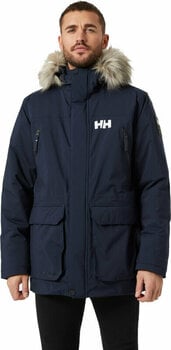 Outdoor Jacket Helly Hansen Men's Reine Winter Parka Navy L Outdoor Jacket - 3