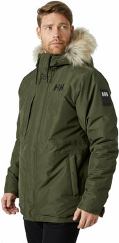 Outdoor Jacket Helly Hansen Men's Coastal 3.0 Parka Utility Green XL Outdoor Jacket - 3