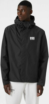 Outdoor Jacket Helly Hansen Men's Seven J Rain Jacket Outdoor Jacket Black 2XL - 3