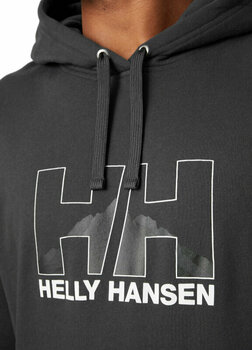 Bluza outdoorowa Helly Hansen Nord Graphic Pull Over Hoodie Ebony 2XL Bluza outdoorowa - 6