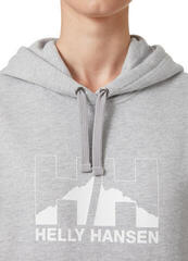 Outdoor Hoodie Helly Hansen Women's Nord Graphic Pullover Grey Melange - 5