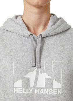 Outdoorová mikina Helly Hansen Women's Nord Graphic Pullover Hoodie Grey Melange M Outdoorová mikina - 6