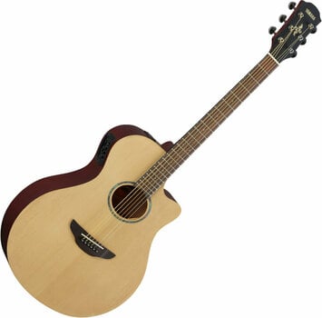 Guitare Jumbo acoustique-électrique Yamaha APX 600M Natural Satin - 2