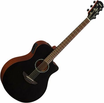 Elektroakustická gitara Jumbo Yamaha APX 600M Smokey Black - 2