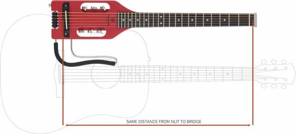 Elektroakoestische gitaar Traveler Guitar Ultra Light Acoustic Vintage Red - 7