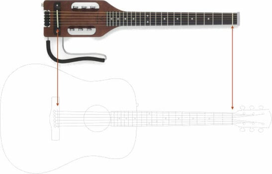 Speciell akustisk-elektrisk gitarr Traveler Guitar Ultra Light Acoustic Antique Brown - 7