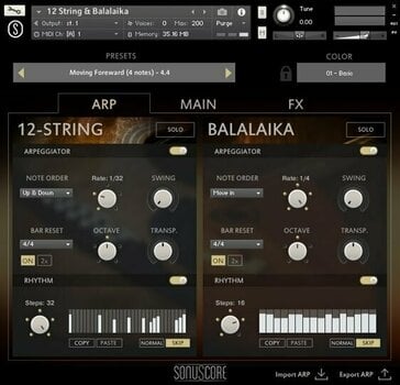 Zvuková knihovna pro sampler BOOM Library Sonuscore Origins Vol.3: 12-String & Balalaika (Digitální produkt) - 3