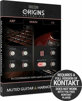 Sample and Sound Library BOOM Library Sonuscore Origins Vol.6: Muted Guitar & Harmonics (Digital product) - 2