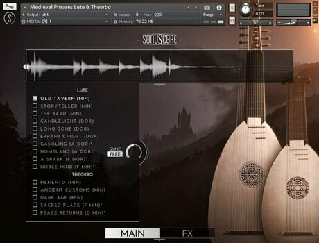 Audio datoteka za sampler BOOM Library Sonuscore Lute & Theorbo Medieval Phrases (Digitalni proizvod) - 3