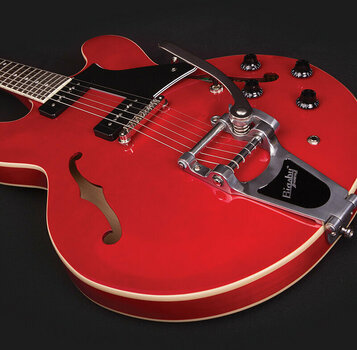 Semi-Acoustic Guitar Cort Source BV Cherry Red - 5