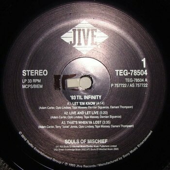 Vinyl Record Souls of Mischief - 93 'Til Infinity (2 LP) - 2