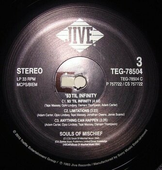 Vinyl Record Souls of Mischief - 93 'Til Infinity (2 LP) - 4