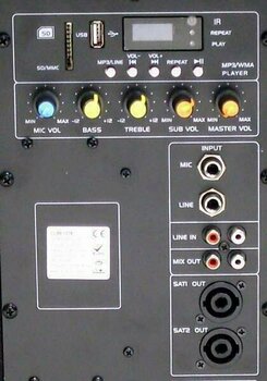 Draagbaar PA-geluidssysteem Ibiza Sound CUBE1208 - 6