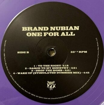 Vinyl Record Brand Nubian - One For All (30th Anniversary) (Neon Purple & Neon Green Coloured) (2 LP + 7" Vinyl) - 5
