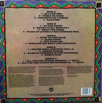 Vinyl Record Brand Nubian - One For All (30th Anniversary) (Neon Purple & Neon Green Coloured) (2 LP + 7" Vinyl) - 10
