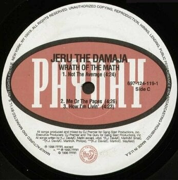 Vinyl Record Jeru the Damaja - Wrath of the Math (2 LP) - 4