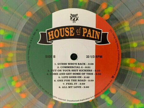 Disco de vinil House Of Pain - House of Pain (Clear With Orange, Green & Yellow Splatter) (LP) - 4