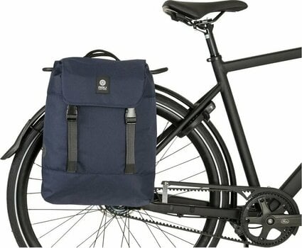 Bicycle bag Agu DWR Double Bike Bag Urban Navy 36 L - 9