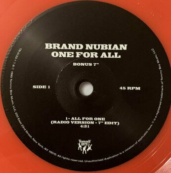 Vinyl Record Brand Nubian - One For All (30th Anniversary) (Neon Purple & Neon Green Coloured) (2 LP + 7" Vinyl) - 13
