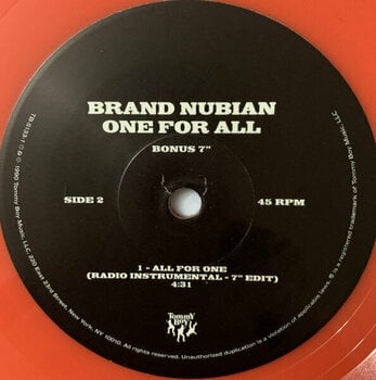 Vinyl Record Brand Nubian - One For All (30th Anniversary) (Neon Purple & Neon Green Coloured) (2 LP + 7" Vinyl) - 15