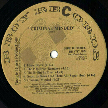 Vinyl Record Boogie Down Productions - Criminal Minded (2 LP) - 3