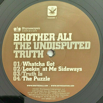 Vinyl Record Brother Ali - Undisputed Truth (2 LP) - 2
