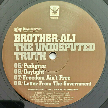 Vinyl Record Brother Ali - Undisputed Truth (2 LP) - 3