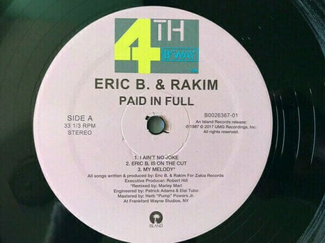 Vinyl Record Eric B & Rakim - Paid In Full (2 LP) - 2