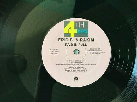 Vinyl Record Eric B & Rakim - Paid In Full (2 LP) - 5