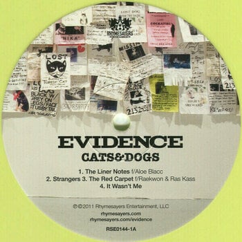 Vinyl Record Evidence - Cats & Dogs (Yellow & Pink Coloured) (2 LP) - 3