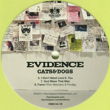 Vinyl Record Evidence - Cats & Dogs (Yellow & Pink Coloured) (2 LP) - 4