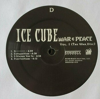 Vinyl Record Ice Cube - War & Peace Vol.1 (2 LP) - 5