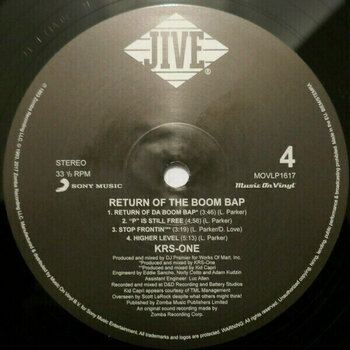 Vinyl Record KRS-One - Return of the Boom Bap (180g) (2 LP) - 5