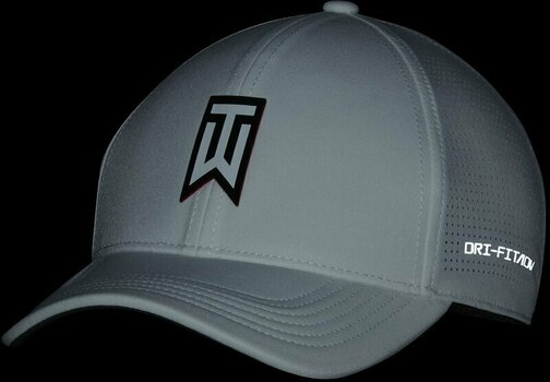 Mütze Nike Tiger Woods Dri-Fit ADV Mens Club Cap White/Black S/M - 3