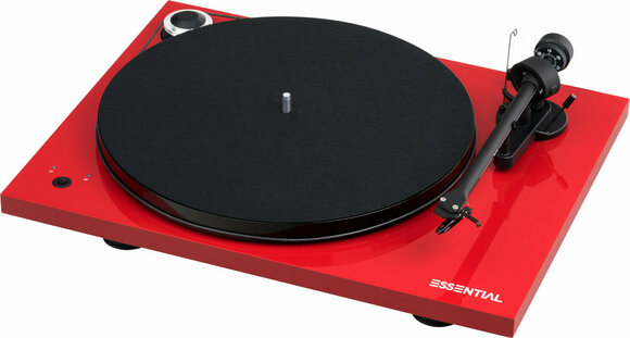 Gira-discos Pro-Ject Essential III SB OM 10 SET High Gloss Red - 2
