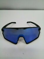 UVEX Sportstyle 231 2.0 P Black Matt Polavision Mirror Blue Óculos de ciclismo