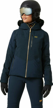 Ski Jacket Helly Hansen Women's Valdisere Puffy Ski Jacket Navy L Ski Jacket - 3