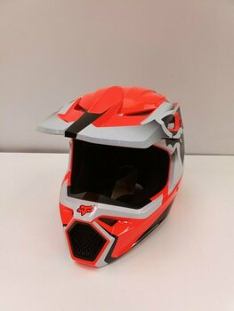 Helmet FOX V1 Leed Helmet Dot/Ece Fluo Orange XL Helmet (Damaged) - 2