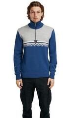 Ski T-shirt / Hoodie Dale of Norway Lahti Mens Knit Sweater Indigo/Light Charcoal/Off White XL Jumper - 3
