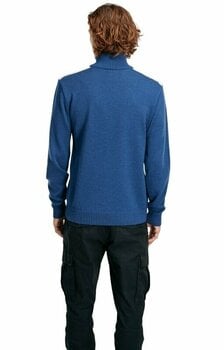 T-shirt/casaco com capuz para esqui Dale of Norway Lahti Mens Knit Sweater Indigo/Light Charcoal/Off White 2XL Ponte - 6