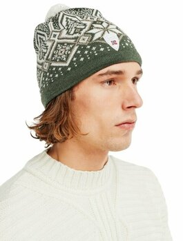 Ski Beanie Dale of Norway Winterland Unisex Merino Wool Hat Dark Green/Off White/Sand UNI Ski Beanie - 2