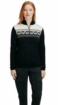 T-shirt/casaco com capuz para esqui Dale of Norway Liberg Womens Sweater Black/Offwhite/Schiefer M Ponte - 4