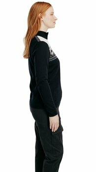 T-shirt/casaco com capuz para esqui Dale of Norway Liberg Womens Sweater Black/Offwhite/Schiefer M Ponte - 5
