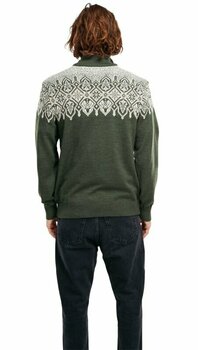 Jakna i majica Dale of Norway Winterland Mens Merino Wool Sweater Dark Green/Off White/Mountainstone M Džemper - 4