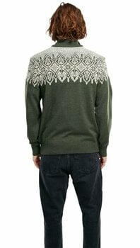 Jakna i majica Dale of Norway Winterland Mens Merino Wool Sweater Dark Green/Off White/Mountainstone L Džemper - 4