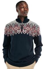 Ski T-shirt / Hoodie Dale of Norway Winterland Mens Merino Wool Sweater Navy/Off White/Raspberry M Jumper - 1